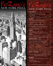 PieZanos Menu